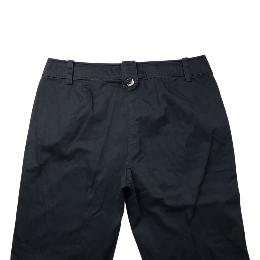 Sandro Sportwear Capri Pants Womens 12 Black Cropped - Picture 8 of 8